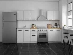 Virtuves skapīšu komplekts NORE Set 200, baltas/ozola krāsas цена и информация | Кухонные гарнитуры | 220.lv