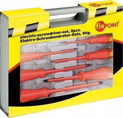 Elektrisko skrūvgriežu komplekts Fixpoint 77113 8gab. cena un informācija | Rokas instrumenti | 220.lv