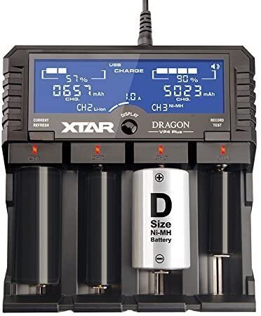 Akumulatora lādētājs Xtar VP4 Plus Dragon cena un informācija | Akumulatori, lādētāji un piederumi | 220.lv