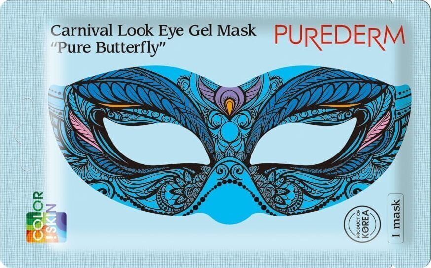 Hidrogela loksnes acu maska Purederm Pure Butterfly cena un informācija | Sejas maskas, acu maskas | 220.lv