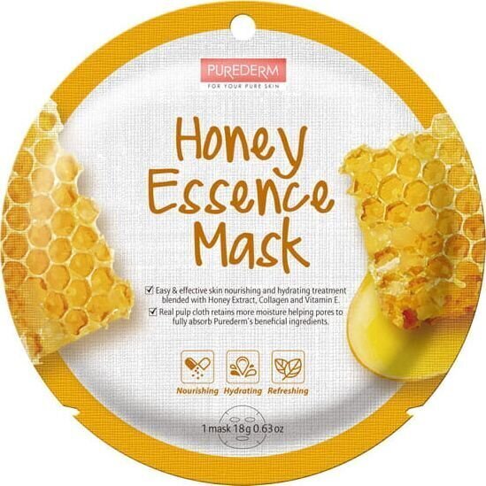 Loksnes sejas maska Purederm Honey 18 g цена и информация | Sejas maskas, acu maskas | 220.lv