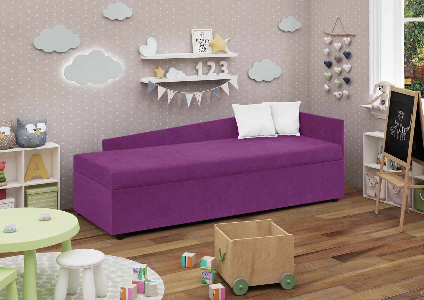 Dīvāns Bellezza Jung A76 A71, violets цена и информация | Dīvāni | 220.lv