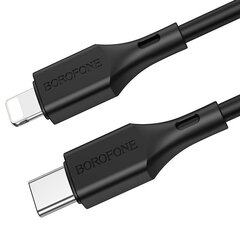 USB kabelis Borofone BX49 PD Type-C uz Lightning 1.0m, melns cena un informācija | Savienotājkabeļi | 220.lv