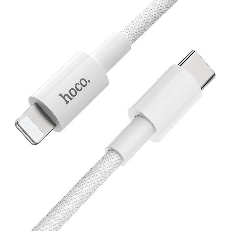 Vads Type C -> Lightning PD (ātrās uzlādes) Hoco X56 1.0 m 3A 18W, lādēšanas vads USB-C Lightning for Apple iPhone, balts цена и информация | Savienotājkabeļi | 220.lv