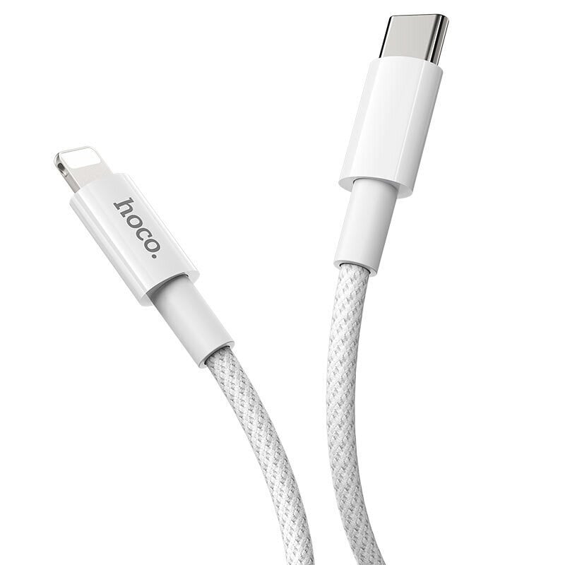 Vads Type C -> Lightning PD (ātrās uzlādes) Hoco X56 1.0 m 3A 18W, lādēšanas vads USB-C Lightning for Apple iPhone, balts цена и информация | Savienotājkabeļi | 220.lv