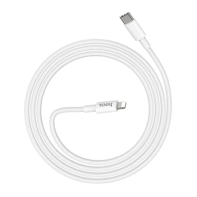 Vads Type C -> Lightning PD (ātrās uzlādes) Hoco X56 1.0 m 3A 18W, lādēšanas vads USB-C Lightning for Apple iPhone, balts цена и информация | Savienotājkabeļi | 220.lv