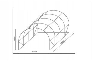 Tuneļa siltumnīca 4 segmentu, 4x2,5x2 m, zaļa цена и информация | Теплицы | 220.lv
