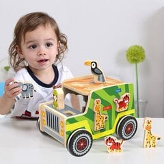 Деревянный автомобиль - сортировщик Safari цена и информация | Игрушки для малышей | 220.lv