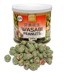 Арахис с васаби, Wasabi peanuts, Golden Turtle Brand, 140 г цена и информация | Орехи, сухофрукты, семечки | 220.lv