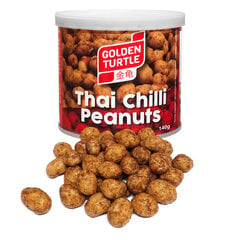 Арахис с тайским чили, Thai Chilli Peanuts. Golden Turtle Brand, 140г цена и информация | Орехи, сухофрукты, семечки | 220.lv