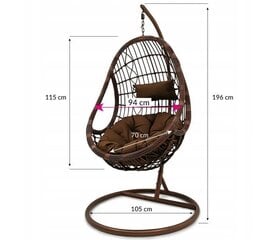 Piekarināms krēsls Macao XL, pelēks cena un informācija | Dārza krēsli | 220.lv