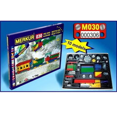 Металлический конструктор Merkur «Железная дорога», 211 деталей цена и информация | Конструкторы и кубики | 220.lv