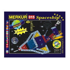 Merkur 015 Ретро Папин Металлический конструктор для развития 'Космический корабль' (195 дет.) 10 моделей (5л.+) цена и информация | Конструкторы и кубики | 220.lv