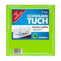Virtuves lupatiņas Gut and Gunstig Schwammtuch, 5 gab. cena un informācija | Tīrīšanas piederumi | 220.lv