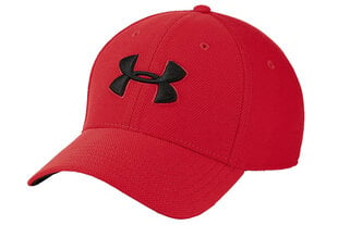 Cepure ar nagu vīriešiem UA Men's Blitzing 3.0 Cap 1305036-600, sarkana cena un informācija | Vīriešu cepures, šalles, cimdi | 220.lv