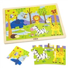 Koka puzle "Puzzle Safari", 24 gab. cena un informācija | Puzles, 3D puzles | 220.lv