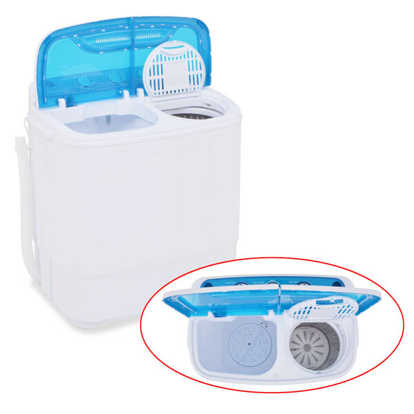 Pusautomātiskā veļas mašīna Mini veļas mašīna VidaXL cena | 220.lv