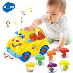 Mašīna ar formiņām un skaņas efektiem cena un informācija | Rotaļlietas zīdaiņiem | 220.lv