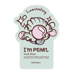 Осветляющая листовая маска для лица Tonymoly I'm Pearl Mask, 1 шт. цена и информация | Маски для лица, патчи для глаз | 220.lv