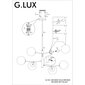 Piekāramā lampa G.LUX GM-906/6 mat black cena un informācija | Piekaramās lampas | 220.lv