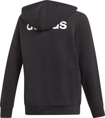 Džemperis zēniem Adidas YB E LIN FZ HD melns cena un informācija | Zēnu jakas, džemperi, žaketes, vestes | 220.lv
