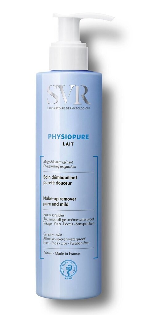 Attīrošs sejas losjons SVR Physiopure Lait 200 ml cena un informācija | Sejas ādas kopšana | 220.lv