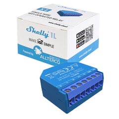 Умное реле Wi-Fi Shelly 1L цена и информация | Системы безопасности, контроллеры | 220.lv