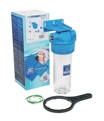 10" Filtru komplekti aukstajam ūdenim - 3 dalīgie, ar uzgriezni Aquafilter FHPR-3B sērijas cena un informācija | Ūdens attīrīšanas sistēmas un filtri | 220.lv