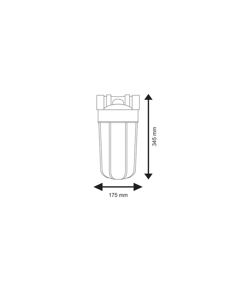 10" BigBlue filtru komplekti aukstajam ūdenim Aquafilter FH10B-B-WB sērijas цена и информация | Ūdens attīrīšanas sistēmas un filtri | 220.lv