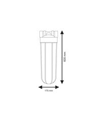 20" BigBlue filtru komplekti aukstajam ūdenim Aquafilter FH20B-B-WB cena un informācija | Ūdens attīrīšanas sistēmas un filtri | 220.lv