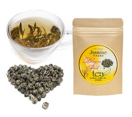 Jasmine Green tea „DRAGON PEARL” - Ekskluzīva Ķīnas Jasmīnu Zaļā tēja „Pūķa pērle”, 30 g cena un informācija | Tēja | 220.lv