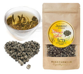 Jasmine Green tea „DRAGON PEARL” - Ekskluzīva Ķīnas Jasmīnu Zaļā tēja „Pūķa pērle”, 100g цена и информация | Чай | 220.lv