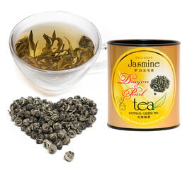 Jasmine Green tea „DRAGON PEARL” - Ekskluzīva Ķīnas Jasmīnu Zaļā tēja „Pūķa pērle”, PT100g цена и информация | Чай | 220.lv