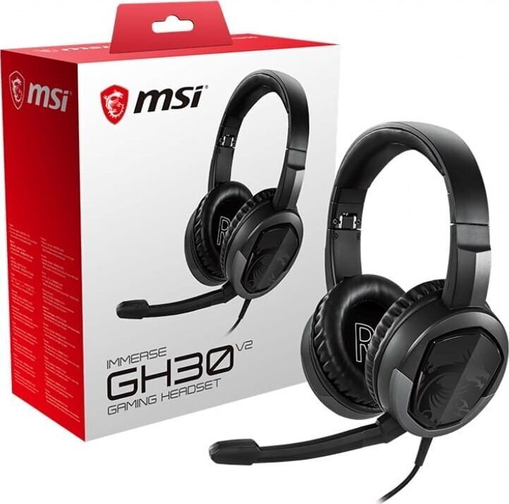 MSI Immerse GH30 V2 S37-2101001-SV1 cena un informācija | Austiņas | 220.lv