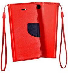 Hallo Fancy Book Case Grāmatveida Maks Telefonam Sony Xperia E5 Sarkans - Zils cena un informācija | Telefonu vāciņi, maciņi | 220.lv