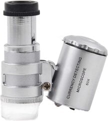 Карманный микроскоп 60x цена и информация | Телескопы и микроскопы | 220.lv