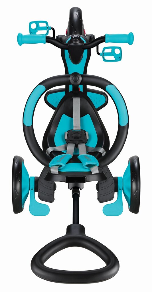 Daudzfunkcionālais trīsritenis Globber Trike Explorer 4in1, teal, 632-105 cena un informācija | Trīsriteņi | 220.lv