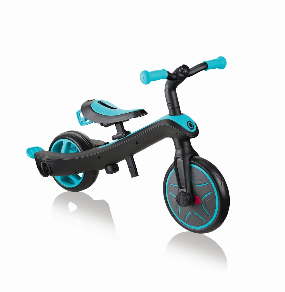 Daudzfunkcionālais trīsritenis Globber Trike Explorer 4in1, teal, 632-105 cena un informācija | Trīsriteņi | 220.lv