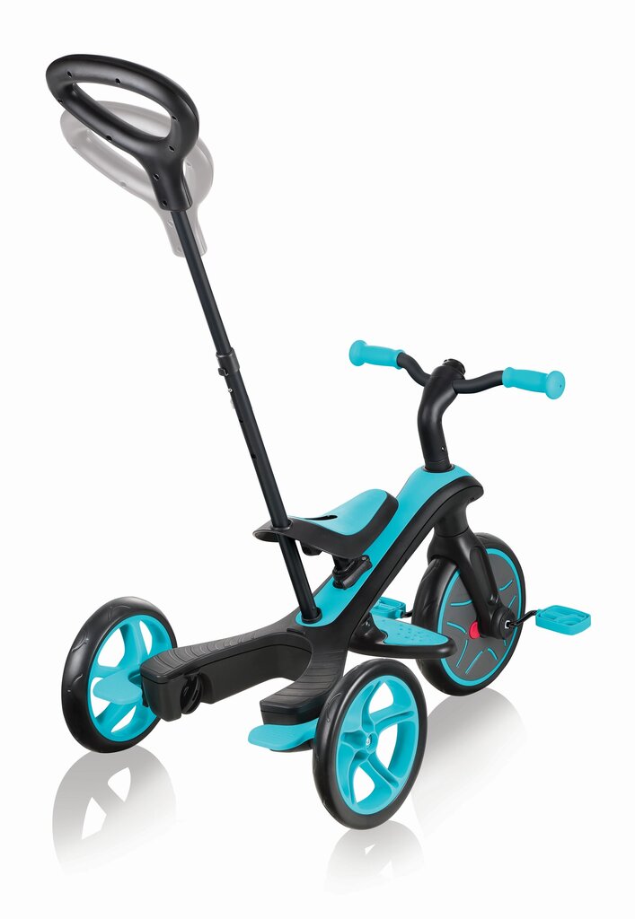 Daudzfunkcionālais trīsritenis Globber Trike Explorer 4in1, teal, 632-105 cena un informācija | Trīsriteņi | 220.lv