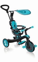 Daudzfunkcionālais trīsritenis Globber Trike Explorer 4in1, teal, 632-105 цена и информация | Трехколесные велосипеды | 220.lv