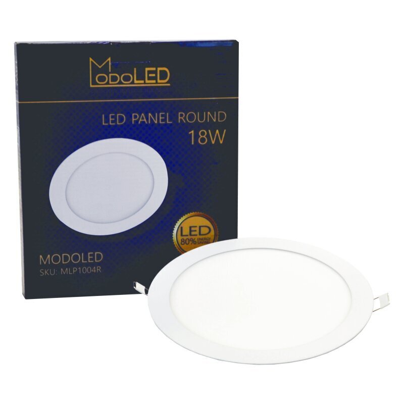 Iebūvējams apaļš LED panelis "MODOLED" 18W cena un informācija | Iebūvējamās lampas, LED paneļi | 220.lv