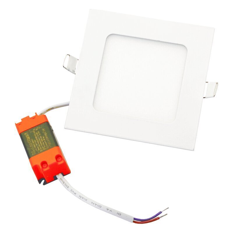 Iebūvējams kvadrāts LED panelis "VESTA" 6W cena un informācija | Iebūvējamās lampas, LED paneļi | 220.lv