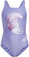 Adidas Peldkostīms Yg Frozen Suit Purple цена и информация | Купальники для девочек | 220.lv