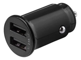 Deltaco USB-CAR124, USB-A, 2.4A цена и информация | Зарядные устройства для телефонов | 220.lv