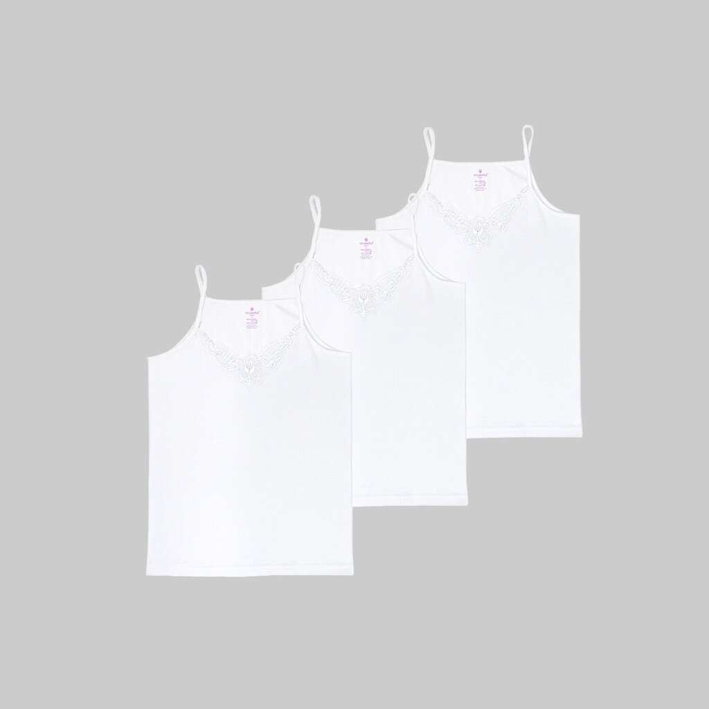 Sieviešu krekls Ceylan, balts, 3 gab. цена и информация | Sieviešu bodiji, apakškrekli | 220.lv