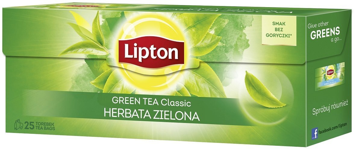 Lipton Green Tea tēja, 32,5 g цена и информация | Tēja | 220.lv