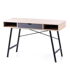 Письменный стол Homede Kayl, светло-коричневый/черный цена и информация | Компьютерные, письменные столы | 220.lv