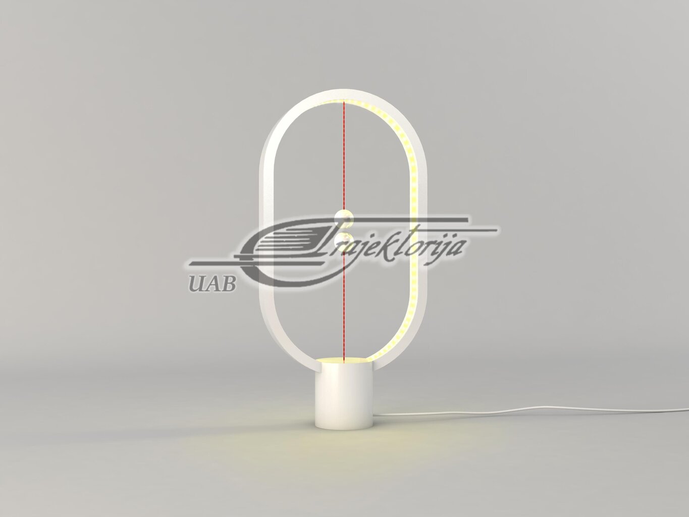 Galda lampa Lamp Ellipse Plastic USB DH0040WT/HBLEUB (1,5 m, White warm) цена и информация | Galda lampas | 220.lv
