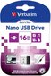 Verbatim Nano Store 'n' Stay 16GB cena un informācija | USB Atmiņas kartes | 220.lv