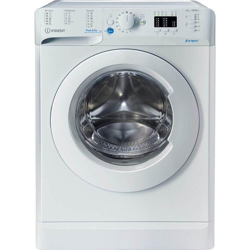 Стиральная машина с фронтальной загрузкой Indesit BWSA 61051 W EU N цена |  220.lv